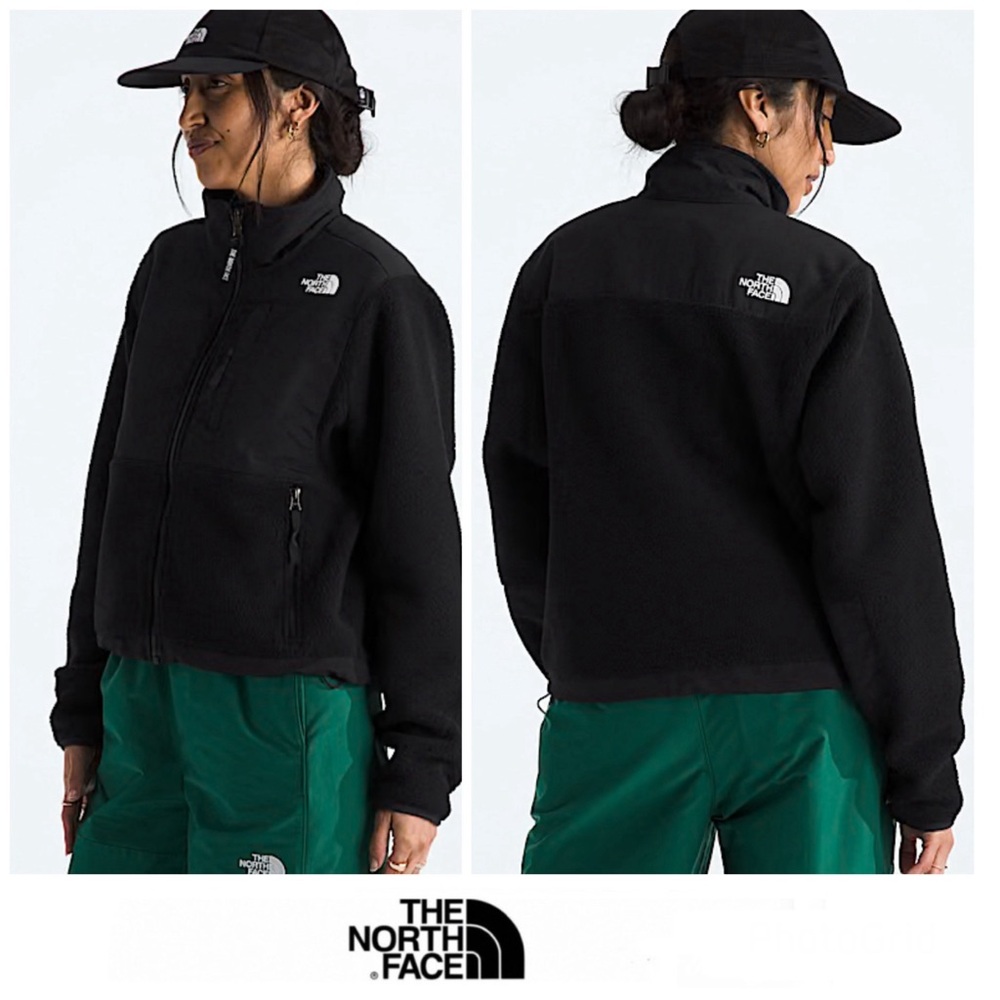 THE NORTH FACE Women Denali Black Fleece Nylon Long Sleeves Comfort Jacket Sz XL